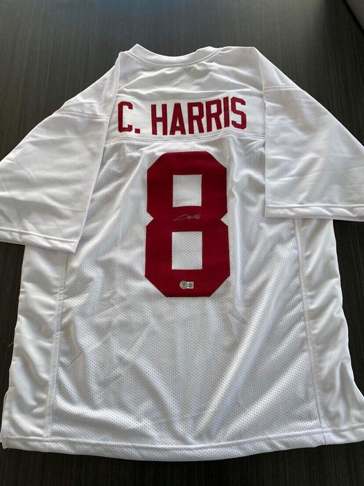 Christian Harris Alabama Crimson Tide Autographed Custom Jersey Beckett