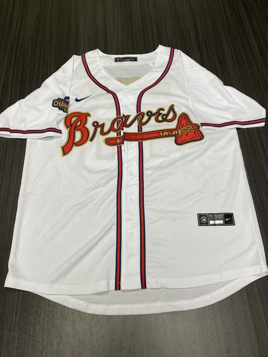 Charlie Morton Atlanta Braves Autographed Custom World Series Jersey JSA