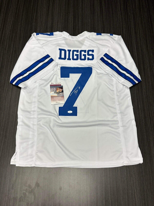 Trevon Diggs Dallas Cowboys Autographed Custom Jersey JSA