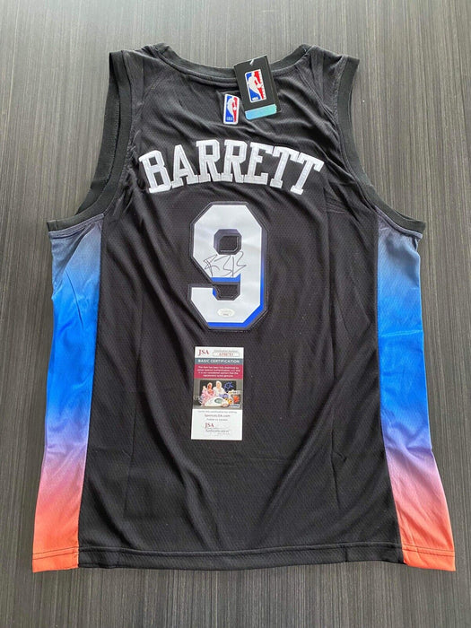 RJ Barrett New York Knicks Autographed Custom Jersey JSA