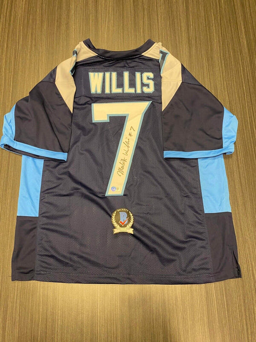 Malik Willis Tennessee Titans Autographed Custom Jersey Beckett