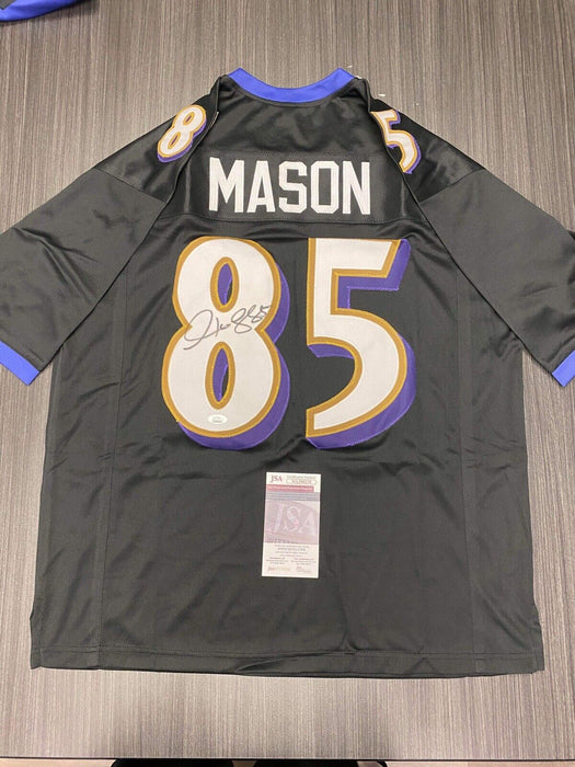 Derrick Mason Baltimore Ravens Autographed Custom Jersey JSA