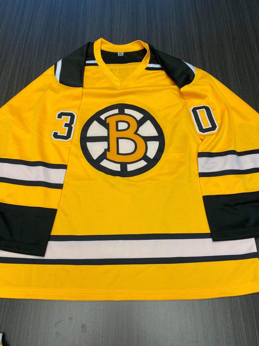 Gerry Cheevers Boston Bruins Autographed Custom Jersey JSA
