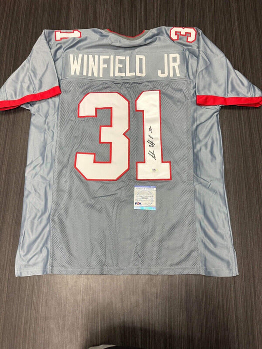 Antoine Winfield Jr. Tampa Bay Buccaneers Autographed Custom Jersey PSA
