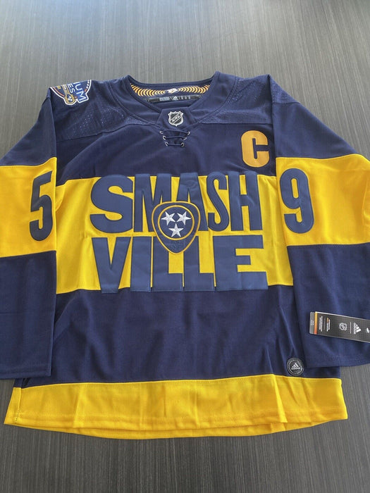 Roman Josi Nashville Predators Autographed Custom Jersey JSA