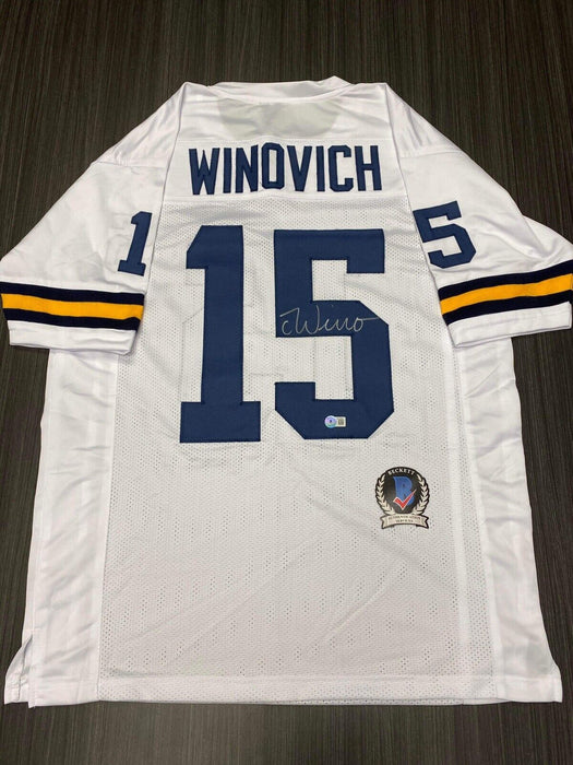 Chase Winovich Michigan Wolverines Autographed Custom Jersey Beckett
