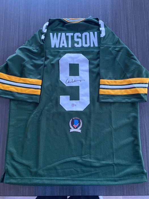 Christian Watson Green Bay Packers Autographed Custom Jersey Beckett