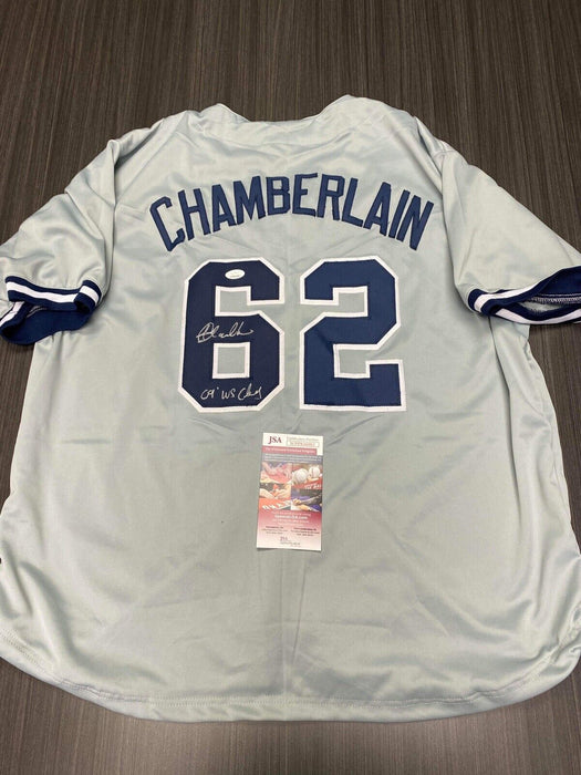 Joba Chamberlain New York Yankees Autographed Custom Jersey JSA