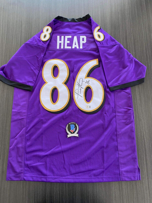 Todd Heap Baltimore Ravens Autographed Custom Jersey Beckett