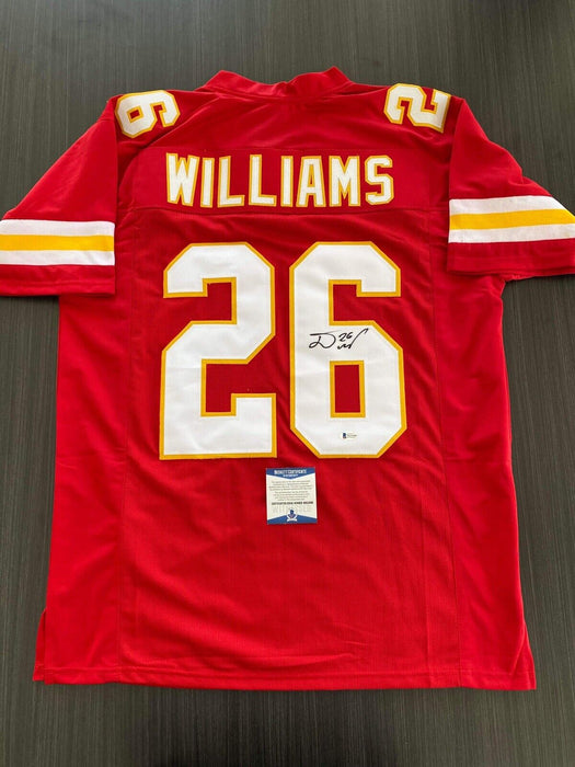 Damien Williams Kansas City Chiefs Autographed Custom Jersey Beckett