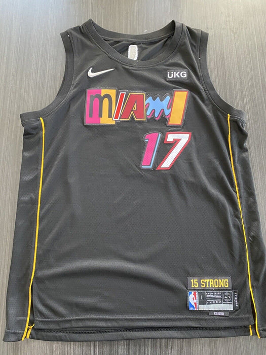 PJ Tucker Miami Heat Autographed Custom Jersey JSA Inscribed