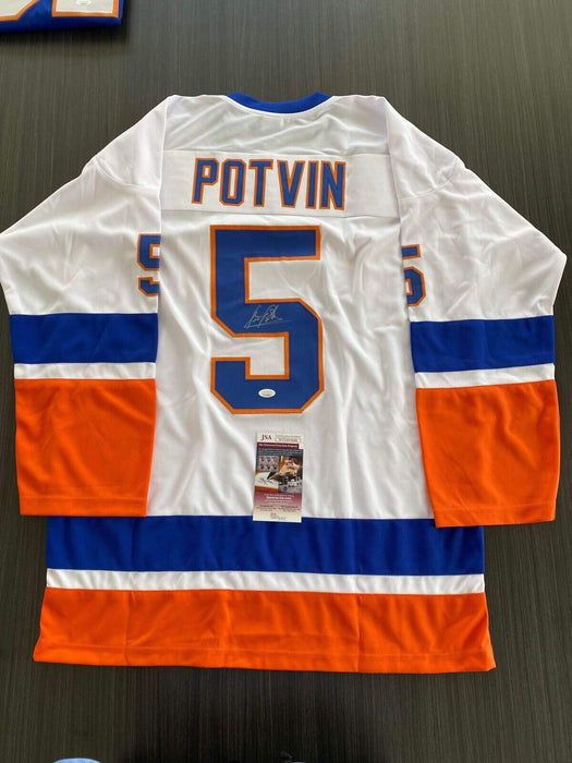 Dennis Potvin New York Islanders Autographed Custom Jersey JSA