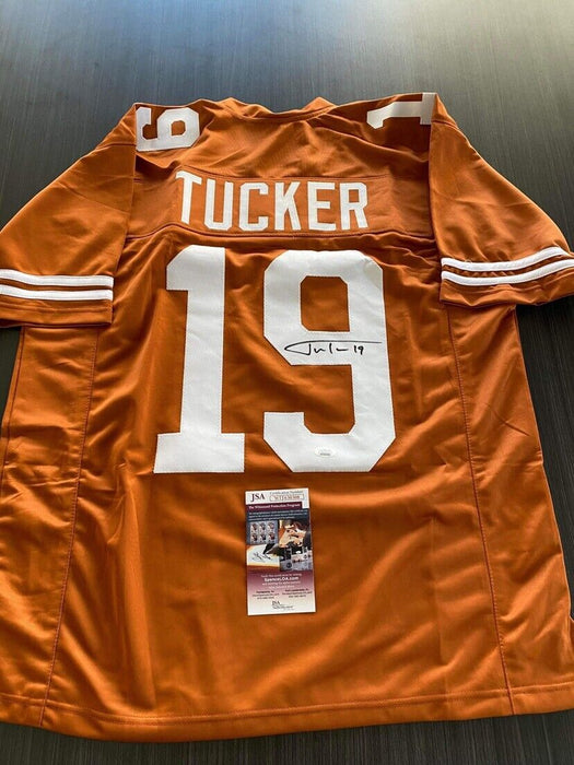 Justin Tucker Texas Longhorns Autographed Custom Jersey JSA
