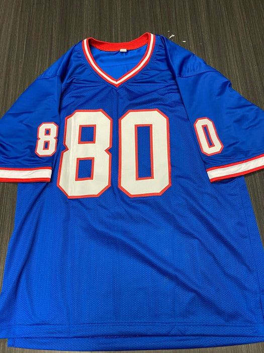 Eric Moulds Buffalo Bills Autographed Custom Jersey Beckett