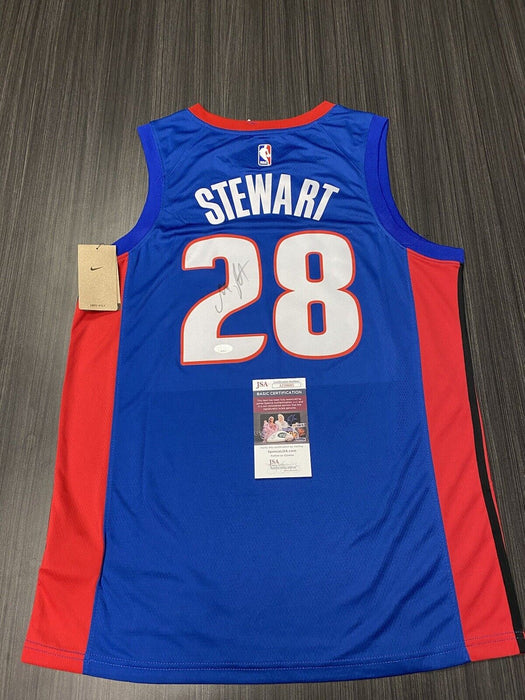 Isaiah Stewart Detroit Pistons Autographed Custom Jersey JSA