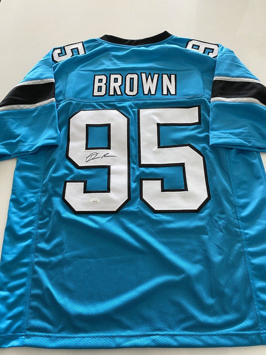 Derrick Brown Carolina Panthers Autographed Custom Jersey JSA