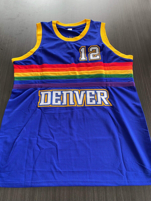 Fat Lever Denver Nuggets Autographed Custom Stat Jersey JSA