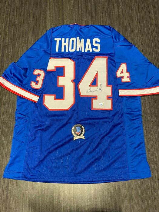 Thurman Thomas Buffalo Bills Autographed Custom Jersey Beckett