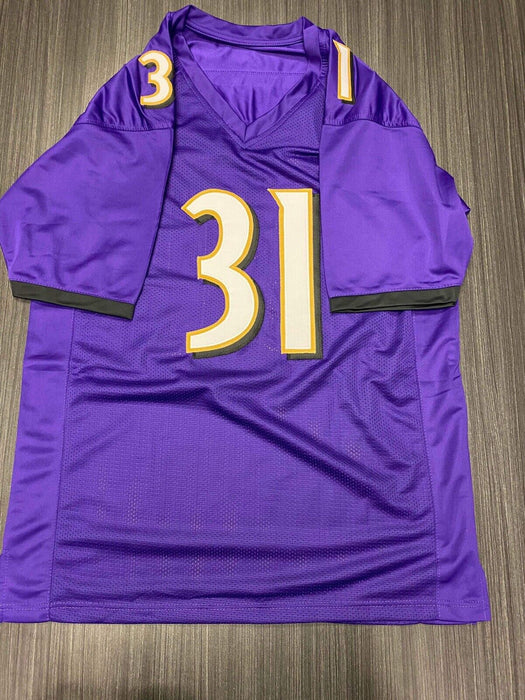 Jamal Lewis Baltimore Ravens Autographed Custom Jersey JSA Inscribed