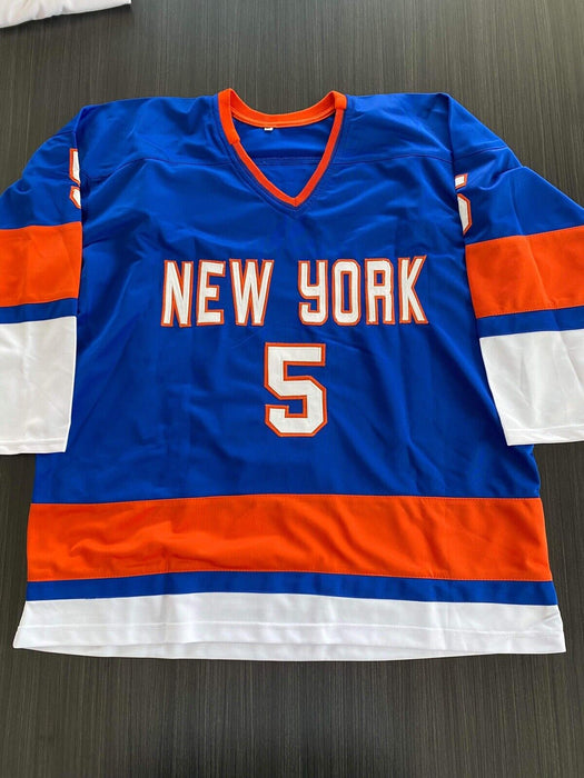 Dennis Potvin New York Islanders Autographed Custom Jersey JSA
