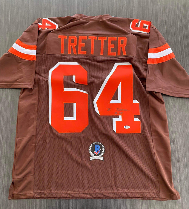 J.C. Tretter Cleveland Browns Autographed Custom Jersey Beckett