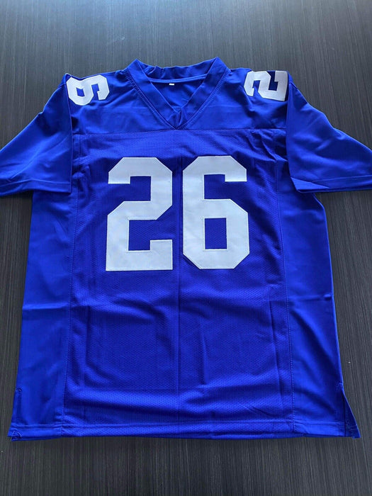 Saquon Barkley New York Giants Autographed Custom Jersey Beckett