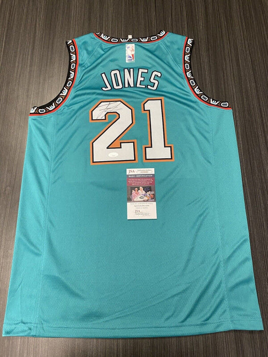 Tyus Jones Memphis Grizzlies Autographed Custom Jersey JSA