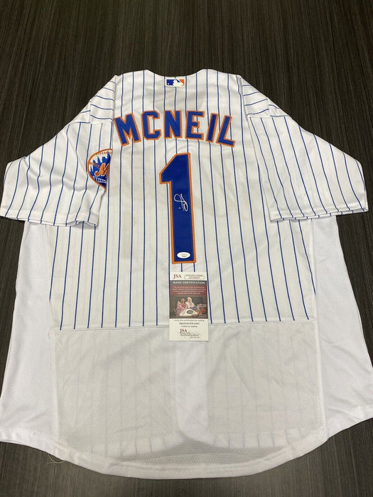 Jeff Mcneil New York Mets Autographed Custom Jersey JSA