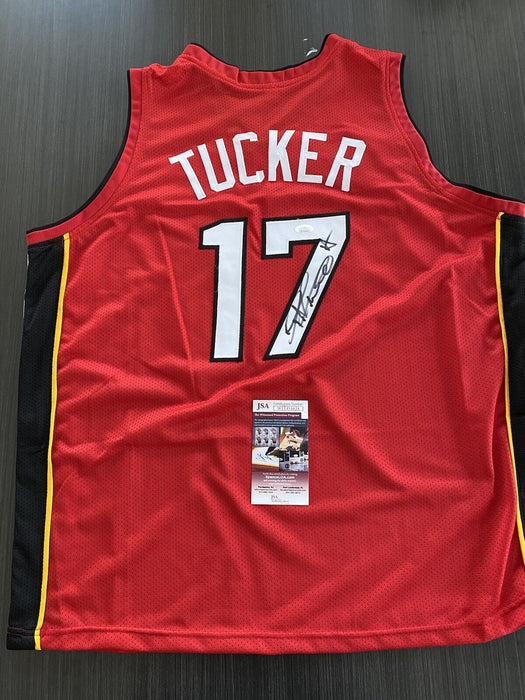 PJ Tucker Miami Heat Autographed Custom Jersey JSA