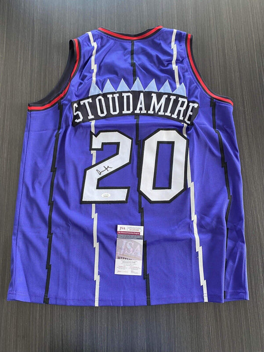 Damon Stoudamire Toronto Raptors Autographed Custom Jersey JSA