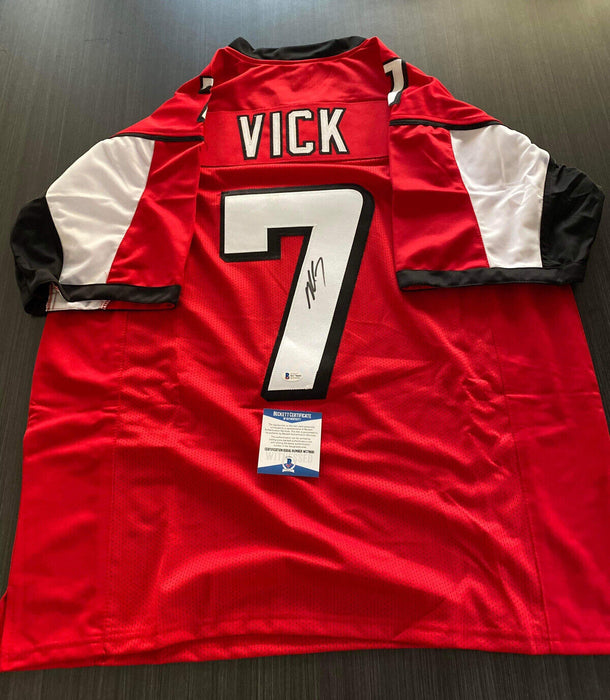 Michael Vick Atlanta Falcons Autographed Custom Jersey Beckett
