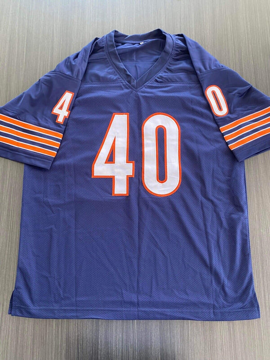 Gale Sayers Chicago Bears Autographed Custom Jersey Beckett