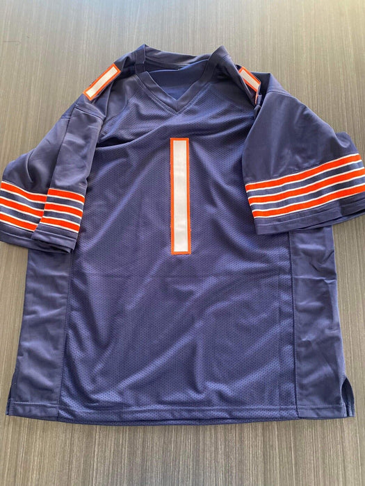 Justin Fields Chicago Bears Autographed Custom Jersey Beckett