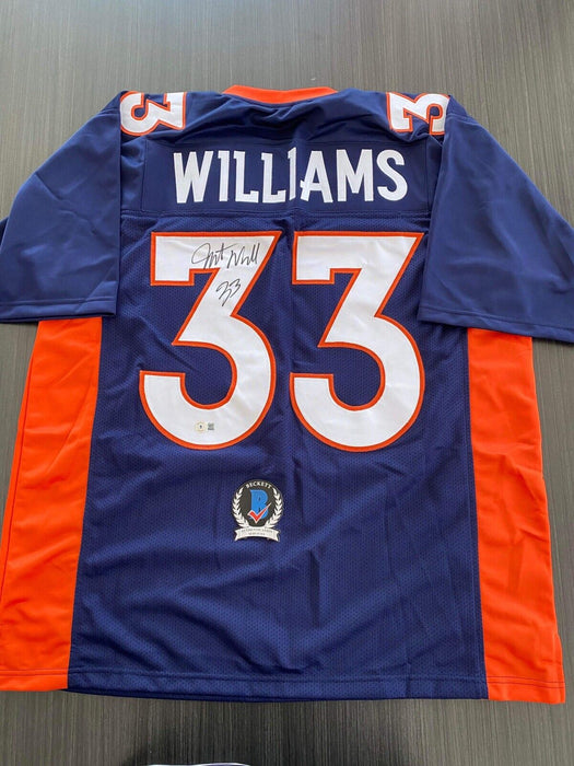 Javonte Williams Denver Broncos Autographed Custom Jersey Beckett