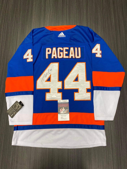Jean Pageau New York Islanders Autographed Custom Jersey JSA