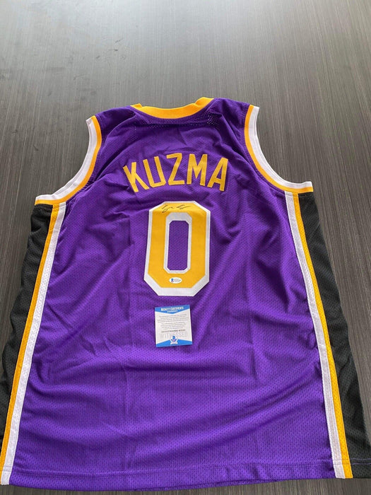 Kyle Kuzma Los Angeles Lakers Autographed Custom Jersey Beckett