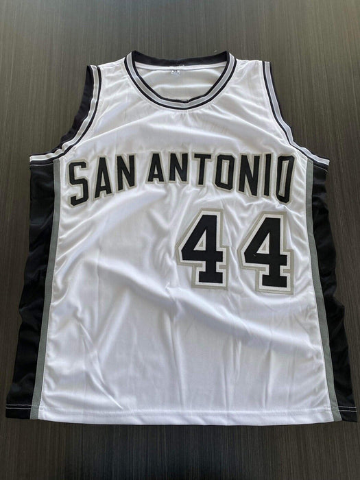 George Gervin San Antonio Spurs Autographed Custom Jersey JSA Inscribed
