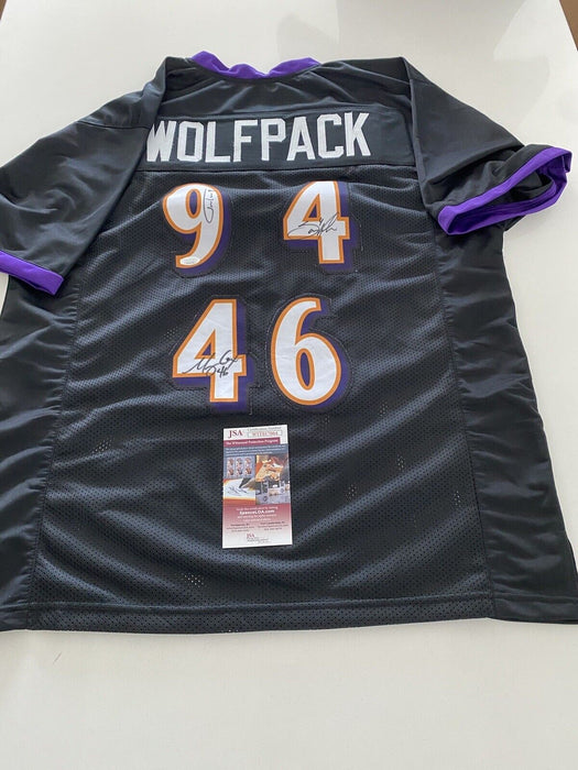 Justin Tucker, Sam Koch, Morgan Cox Baltimore Ravens Autographed Custom Jersey JSA