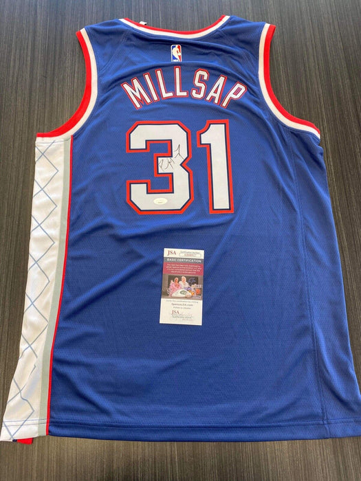 Paul Millsap Brooklyn Nets Autographed Custom Jersey JSA
