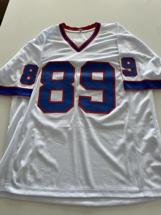 Steve Tasker Buffalo Bills Autographed Custom Jersey JSA