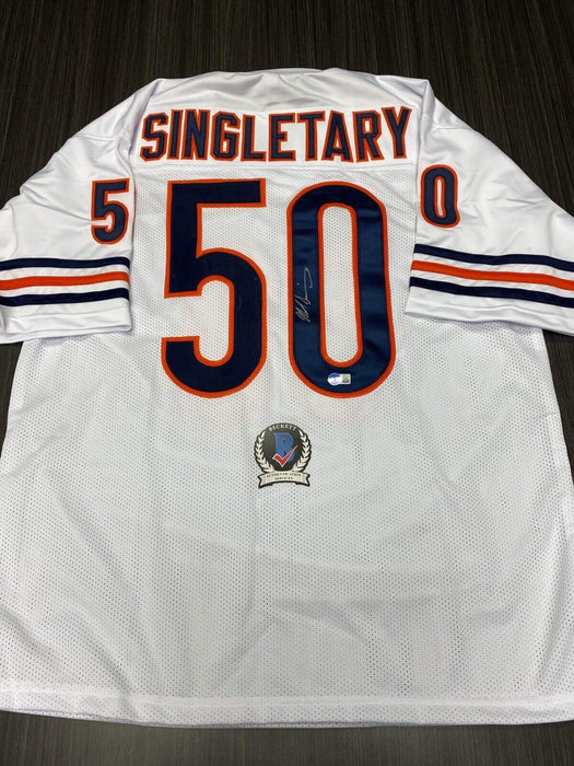 Mike Singletary Chicago Bears Autographed Custom Jersey Beckett
