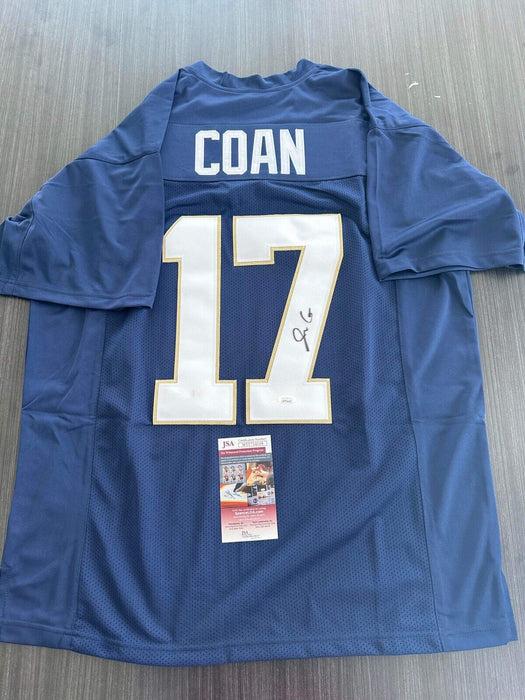 Jack Coan Notre Dame Fighting Irish Autographed Custom Jersey JSA