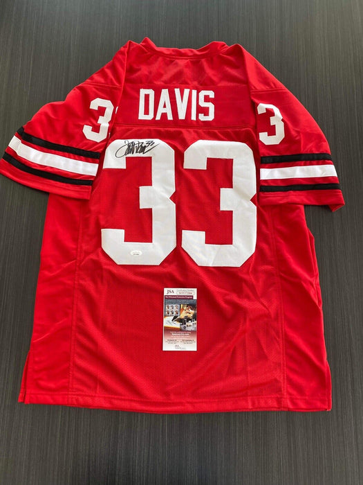 Terrell Davis Georgia Bulldogs Autographed Custom Jersey JSA