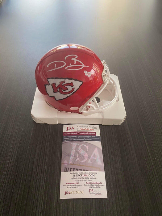 Dwayne Bowe Kansas City Chiefs Autographed  Mini Helmet JSA