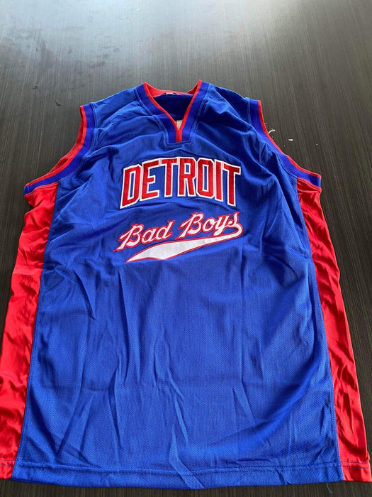 Dennis Rodman, Joe Dumars Detroit Pistons Autographed Custom Bad Boys Jersey JSA