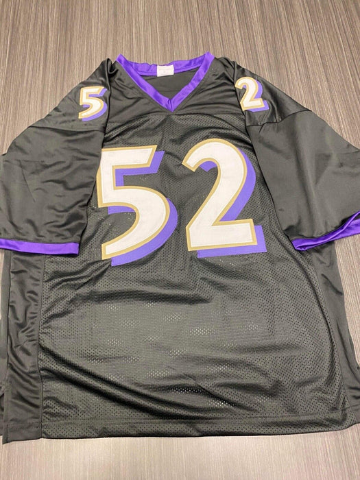 Ray Lewis Baltimore Ravens Autographed Custom Jersey JSA