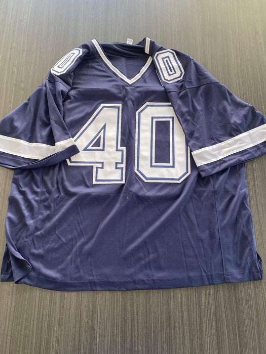 Bill Bates Dallas Cowboys Autographed Custom Jersey JSA