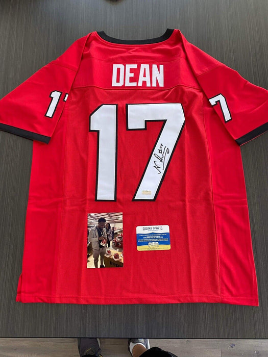 Nakobe Dean Georgia Bulldogs Autographed Custom Jersey Radtke