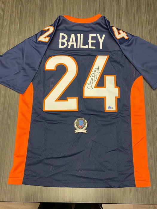 Champ Bailey Denver Broncos Autographed Custom Jersey Beckett