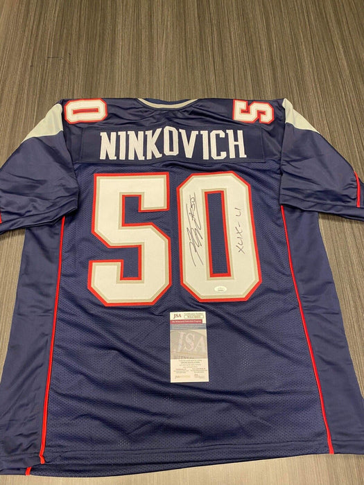 Rob Ninkovich New England Patriots Autographed Custom Jersey JSA Inscribed